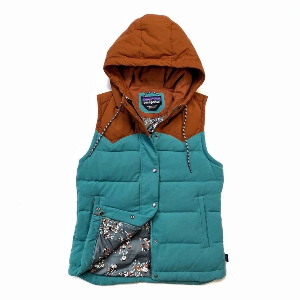 Patagonia Bivy Hooded Down Vest Sage Green Khaki